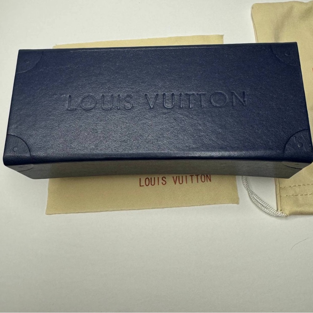 Black LV Waimea Glasses Monogram Black Mirror